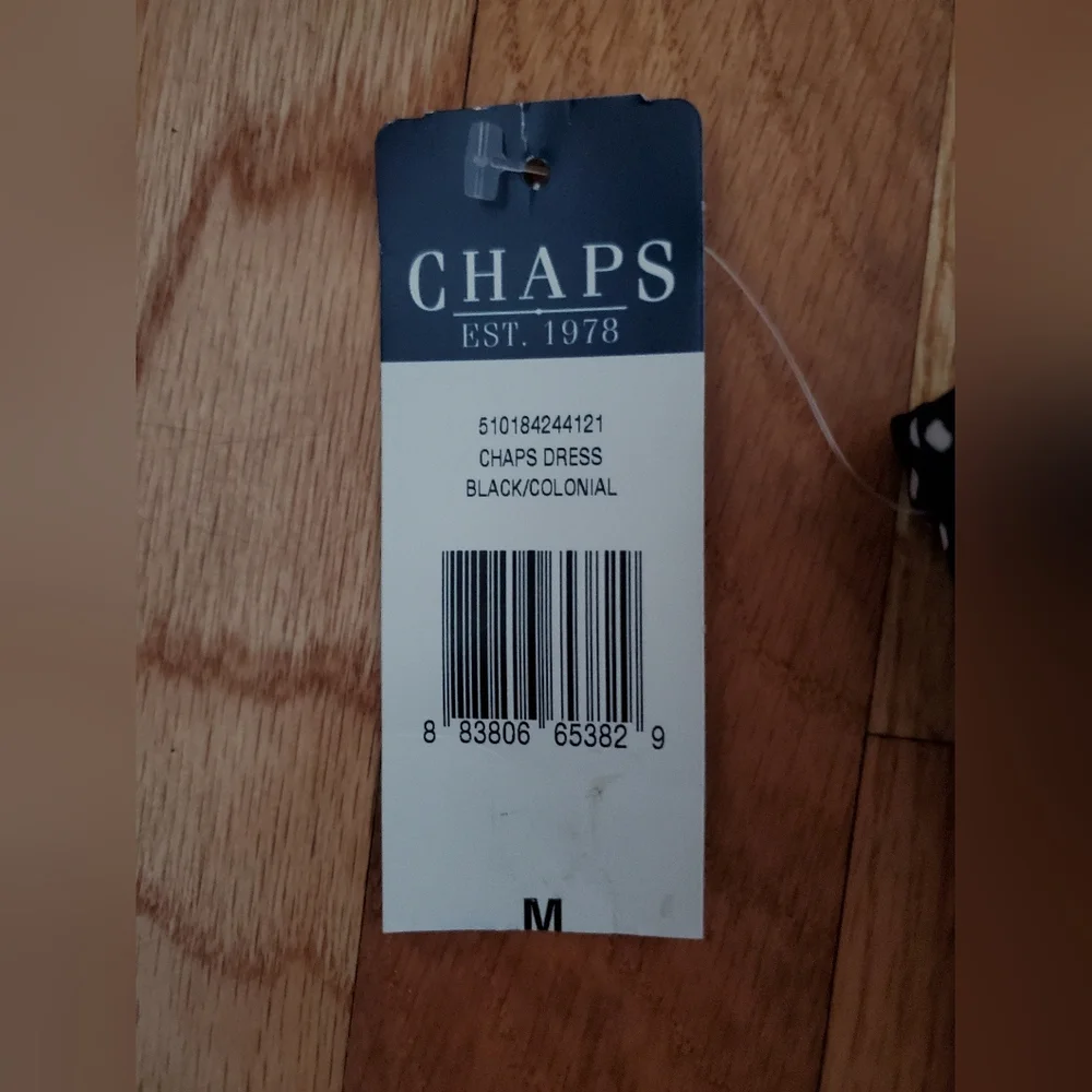 NWT Chaps polka dot a-line dress - Picture 6 of 6